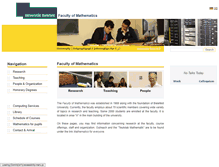Tablet Screenshot of math.uni-bielefeld.de
