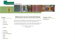 Desktop Screenshot of fachschaft.physik.uni-bielefeld.de